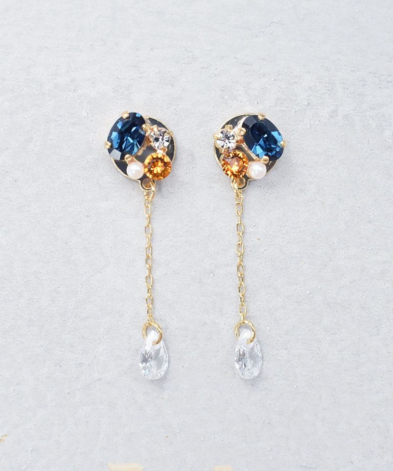 揺れるスワロクリスタルが上品なビジューデザイン Leange Web Shop