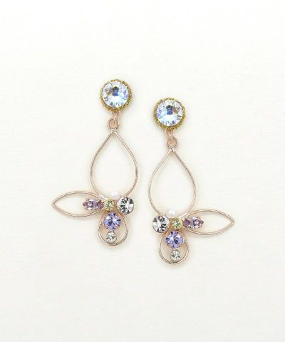 【ノンニッケル】ビジュー×モチーフピアス