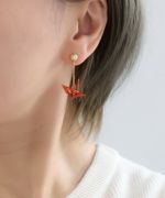 折り鶴ピアス | Leange WEB SHOP