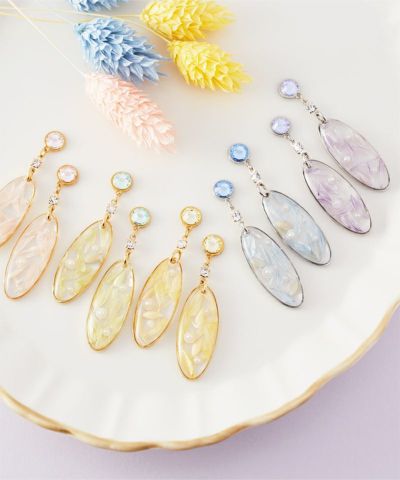 彩りフラワー×オーバルレジン